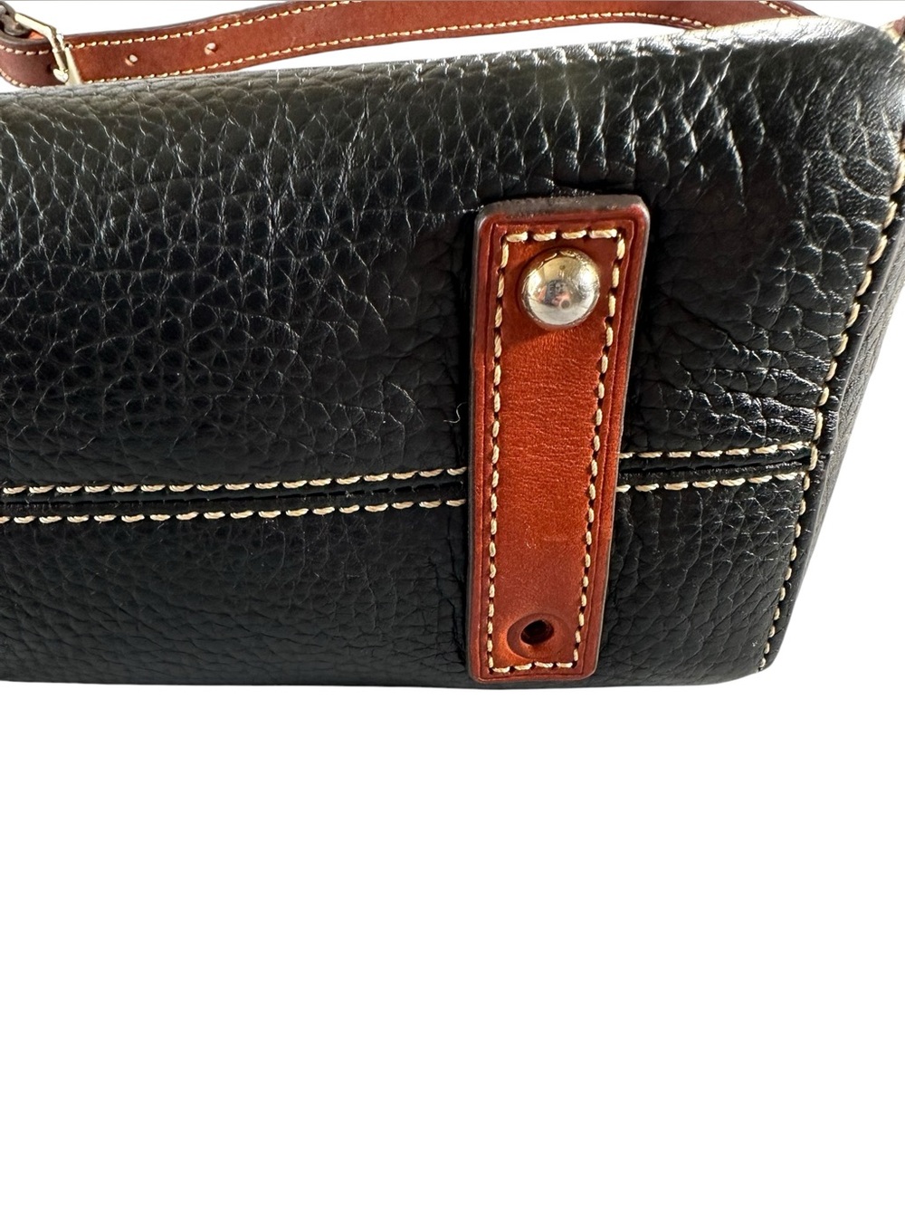Dooney & Bourke Black Pebble Grain Leather Crossbody Bag Purse Vintage - Picture 8 of 16